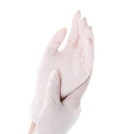 Γάντια εξεταστικά Latex χωρίς πούδρα